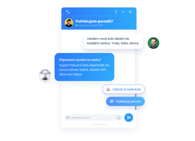 Kombinace live chatu a chatbota od Smartsupp dodá vašemu e-shopu přidanou hodnotu