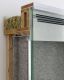 <p><b>Reinhard Mucha<br />
Goyatz</b>, 2025<br />
Aluminum profiles, alkyd enamel painted on reverse of 2 float glass panes, felt, mineral insulation mat, blockboard <br />
97.7 × 61.8 × 28.2 cm | 38 9/16 × 24 5/16 × 11 1/8 inches</p>