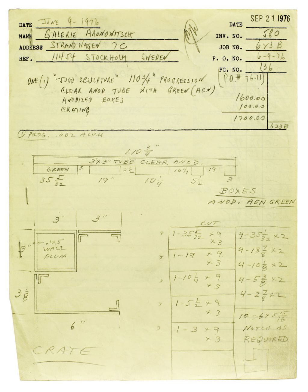 Donald Judd – Working Papers: Donald Judd Drawings, 1963 – 93 – Berlin