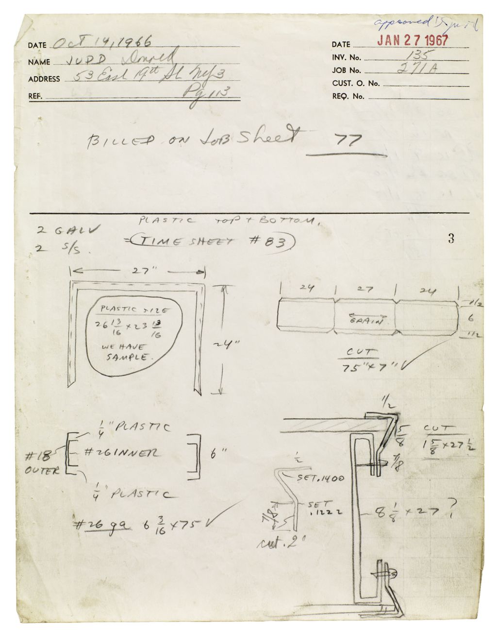 Donald Judd – Working Papers: Donald Judd Drawings, 1963 – 93 – Berlin