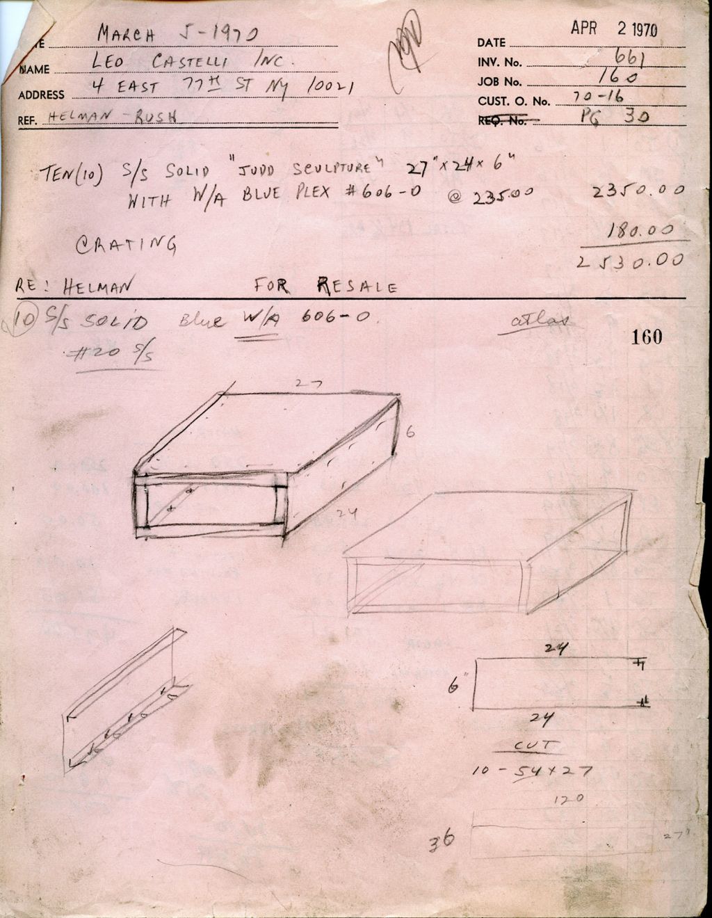 Donald Judd – Working Papers: Donald Judd Drawings, 1963 – 93 – Berlin