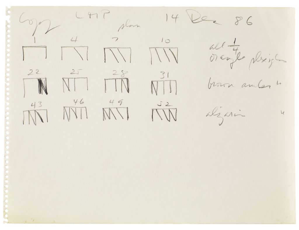 Donald Judd – Working Papers: Donald Judd Drawings, 1963 – 93 – London