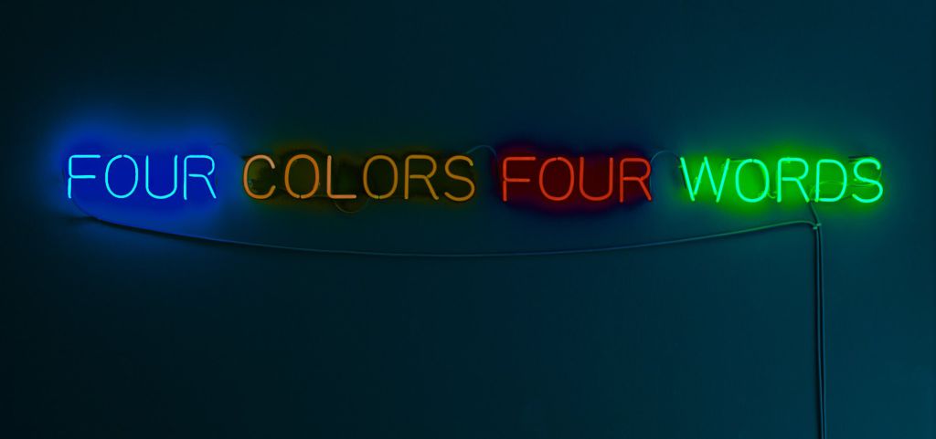 Joseph Kosuth – Amnesia: various, luminous, fixed. – London