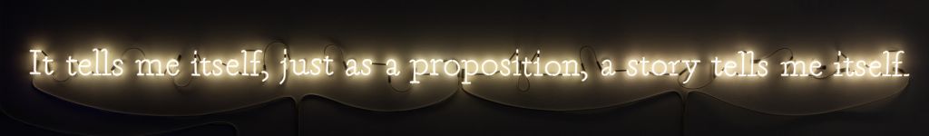 Joseph Kosuth – Amnesia: various, luminous, fixed. – London