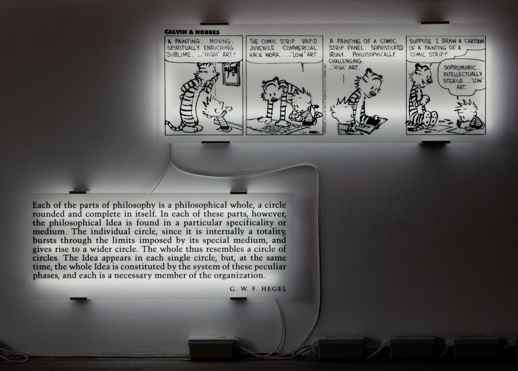 Joseph Kosuth – Amnesia: various, luminous, fixed. – London