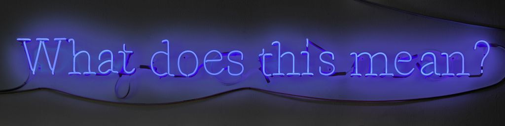 Joseph Kosuth – Amnesia: various, luminous, fixed. – London