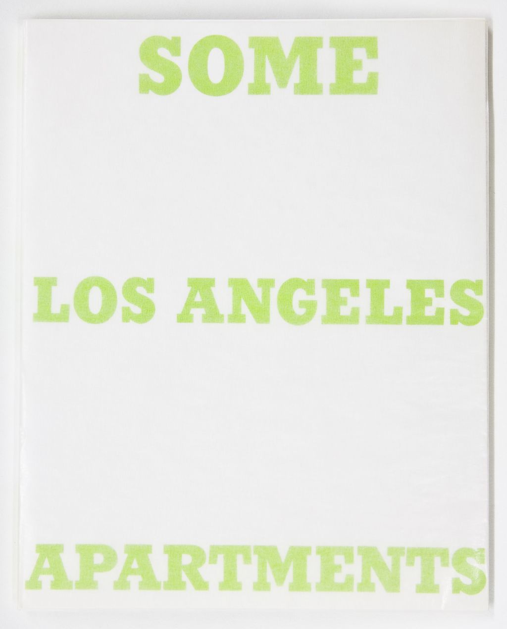 Ed Ruscha – Apartments, Parking Lots, Palm Trees and others: Films, Photographs and Drawings from 1961 to 1975 – Berlin