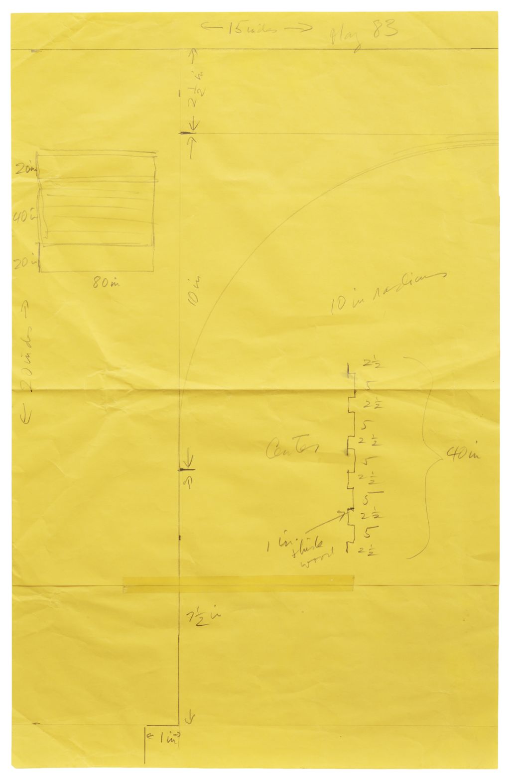 Donald Judd – Working Papers: Donald Judd Drawings, 1963 – 93 – Berlin