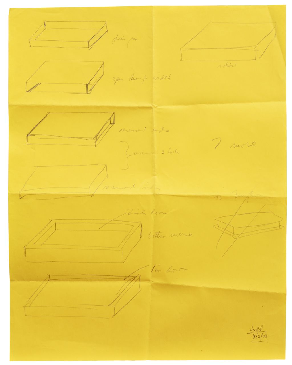 Donald Judd – Working Papers: Donald Judd Drawings, 1963 – 93 – London