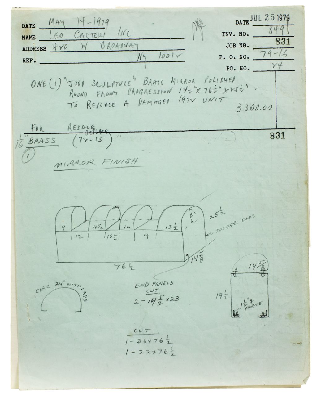 Donald Judd – Working Papers: Donald Judd Drawings, 1963 – 93 – London