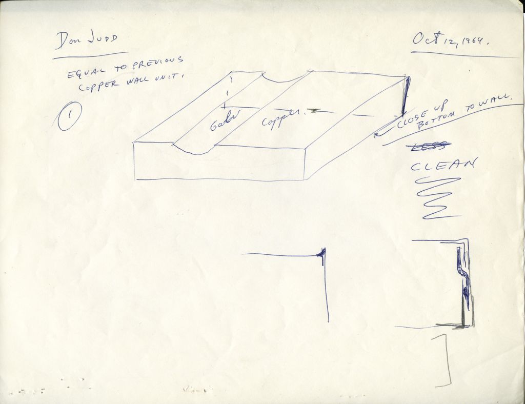 Donald Judd – Working Papers: Donald Judd Drawings, 1963 – 93 – London