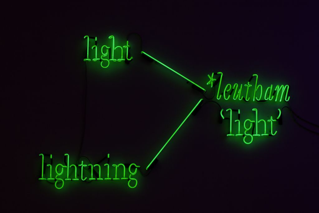 Joseph Kosuth – Amnesia: various, luminous, fixed. – London