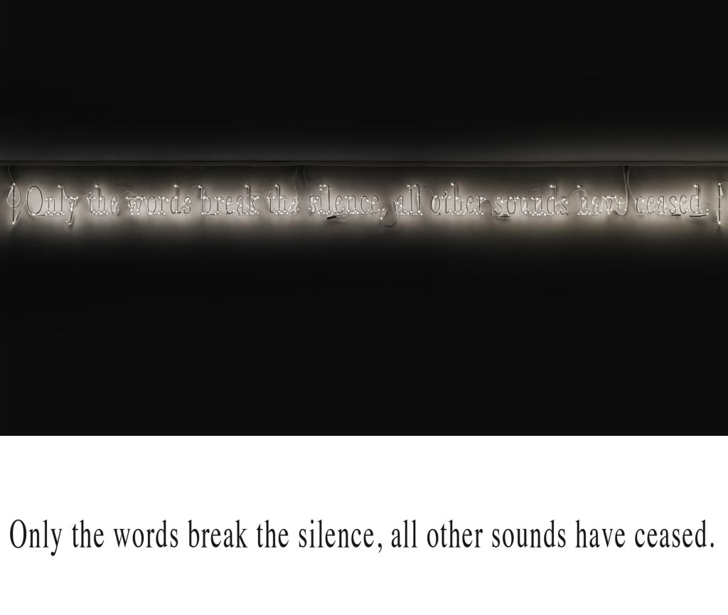 Joseph Kosuth – Amnesia: various, luminous, fixed. – London