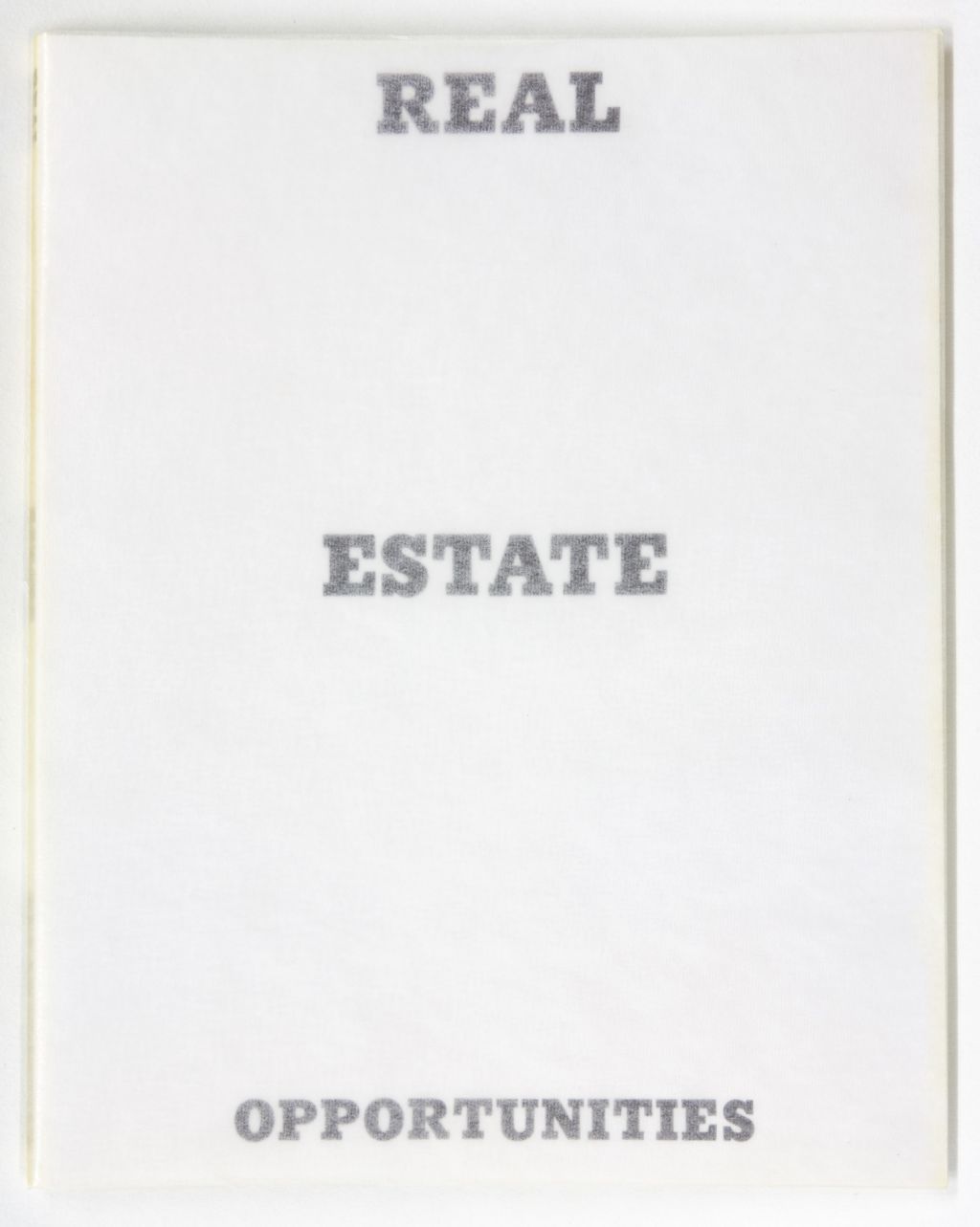 Ed Ruscha – Apartments, Parking Lots, Palm Trees and others: Films, Photographs and Drawings from 1961 to 1975 – Berlin