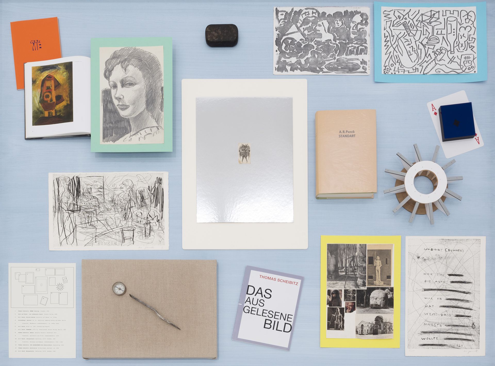 Thomas Scheibitz, A.R. Penck: works, letters, and found objects from the archive of Thomas Scheibitz