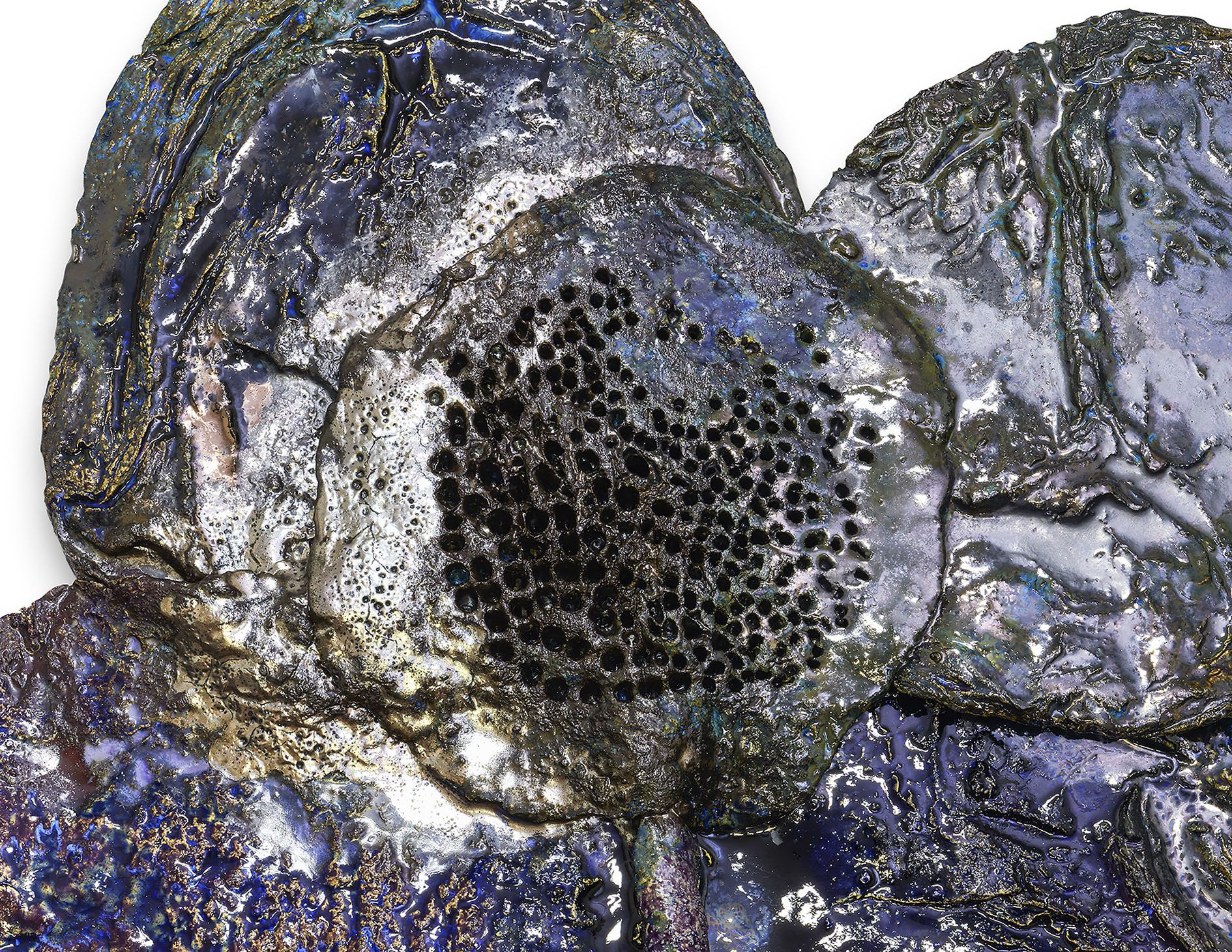 <p><b>Sterling Ruby<br />
</b><i>FLOWER (8715)</i>, 2024<br />
Ceramic<br />
100 &times; 77.8 &times; 5.7 cm | 39 3/8 &times; 30 5/8 &times; 2 1/4 inches</p>
