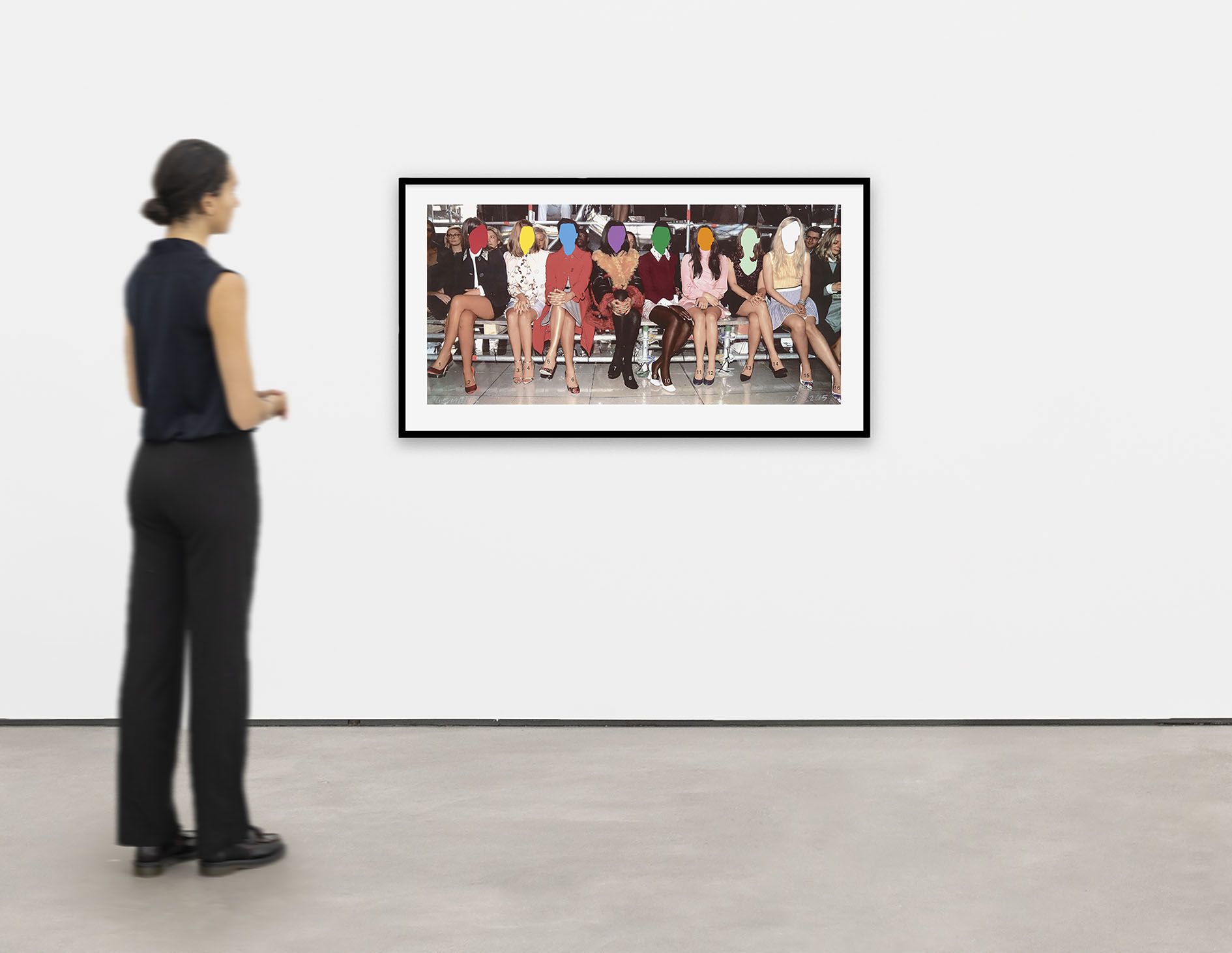 <p><b>John Baldessari<br />
</b><i>Front Row: Numbered Legs</i>, 2015<br />
Screenprint<br />
53.3 &times; 109.2 cm | 21 &times; 43 inches<br />
67.9 &times; 124.5 &times; 5.1 cm | 26 3/4 &times; 49 &times; 2 inches (framed)<br />
Edition of 50 + 12 AP</p>

