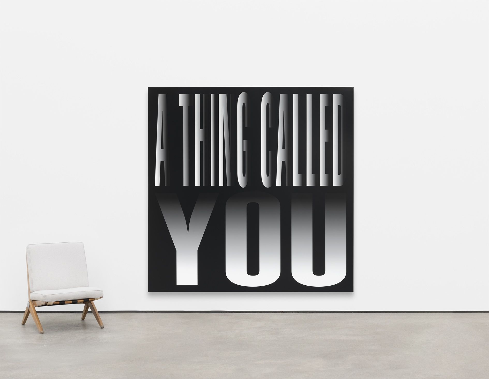 <p><b>Barbara Kruger<br />
</b><i>Untitled (A thing called you)</i>, 2024<br />
Digital print on vinyl<br />
213.4 &times; 213.4 &times; 6.5 cm | 84 &times; 84 &times; 2 5/8 inches</p>
