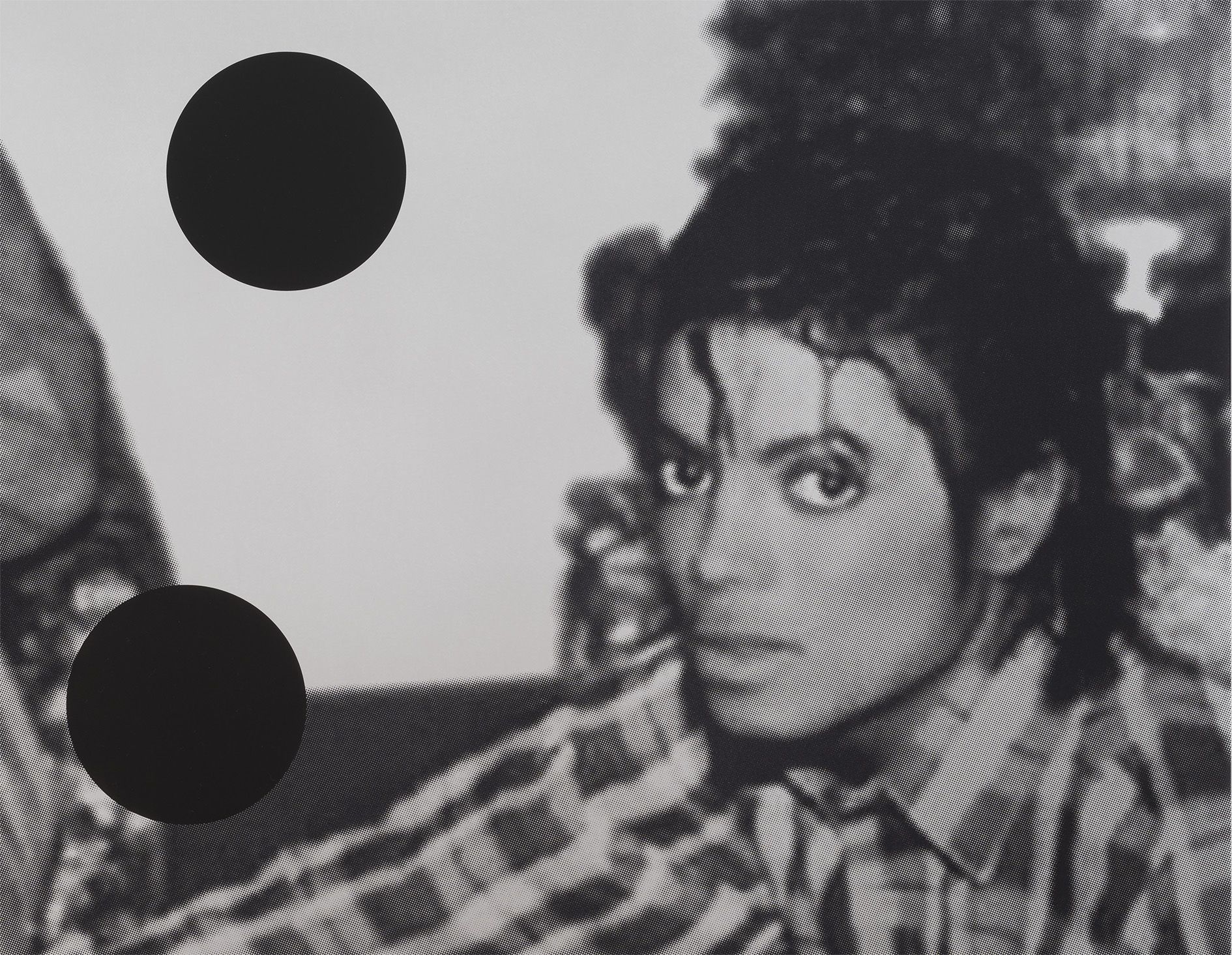 <p><b>Arthur Jafa<br />
</b><i>Mike and Big</i>, 2024<br />
Silkscreen ink on aluminum panel<br />
134.6 &times; 142.2 cm | 53 &times; 56 inches<br />
Edition of 2 + 1 AP</p>
