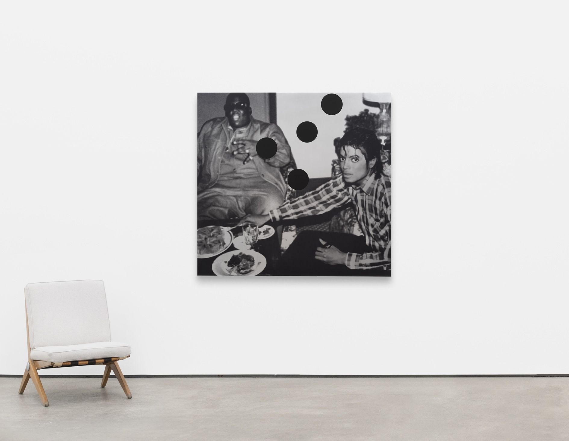 <p><b>Arthur Jafa<br />
</b><i>Mike and Big</i>, 2024<br />
Silkscreen ink on aluminum panel<br />
134.6 &times; 142.2 cm | 53 &times; 56 inches<br />
Edition of 2 + 1 AP</p>
