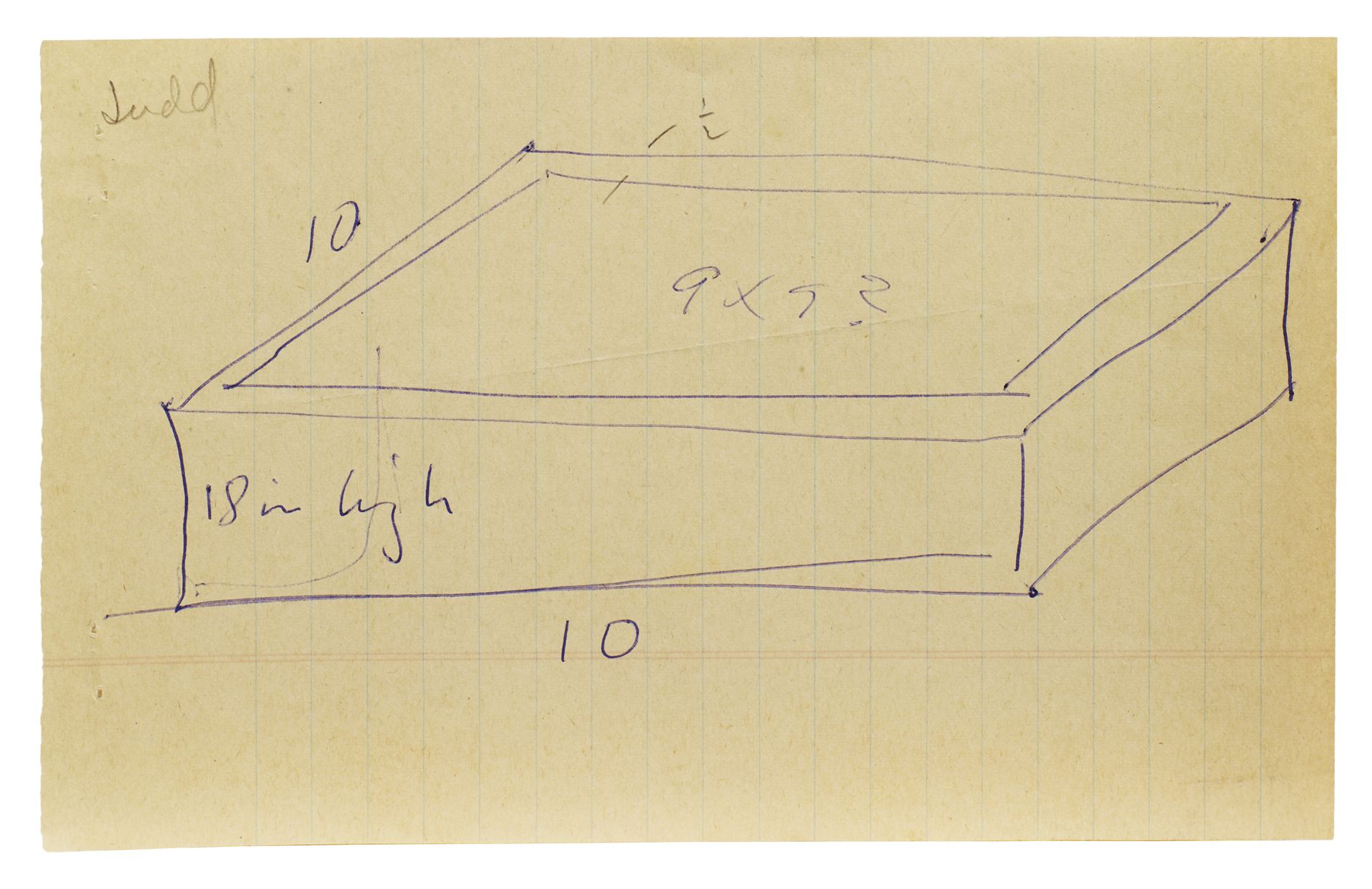 Donald Judd – Working Papers: Donald Judd Drawings, 1963 – 93 – Berlin