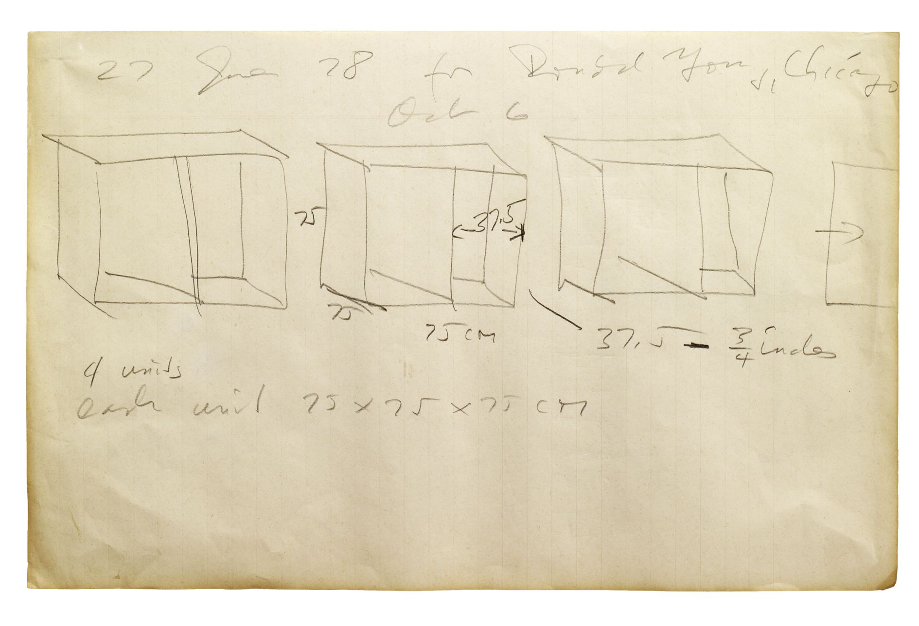 Donald Judd – Working Papers: Donald Judd Drawings, 1963 – 93 – Berlin