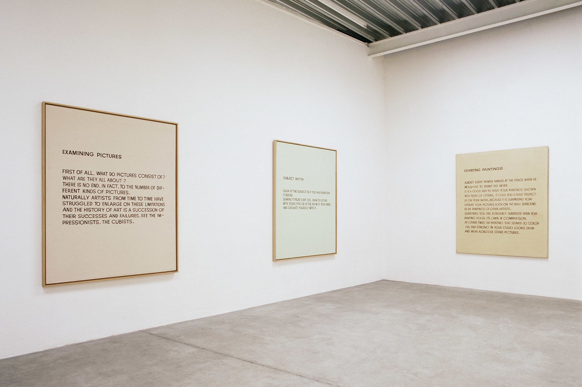 John Baldessari – NATIONAL CITY. Paintings from 1967 and 1996 – Cologne