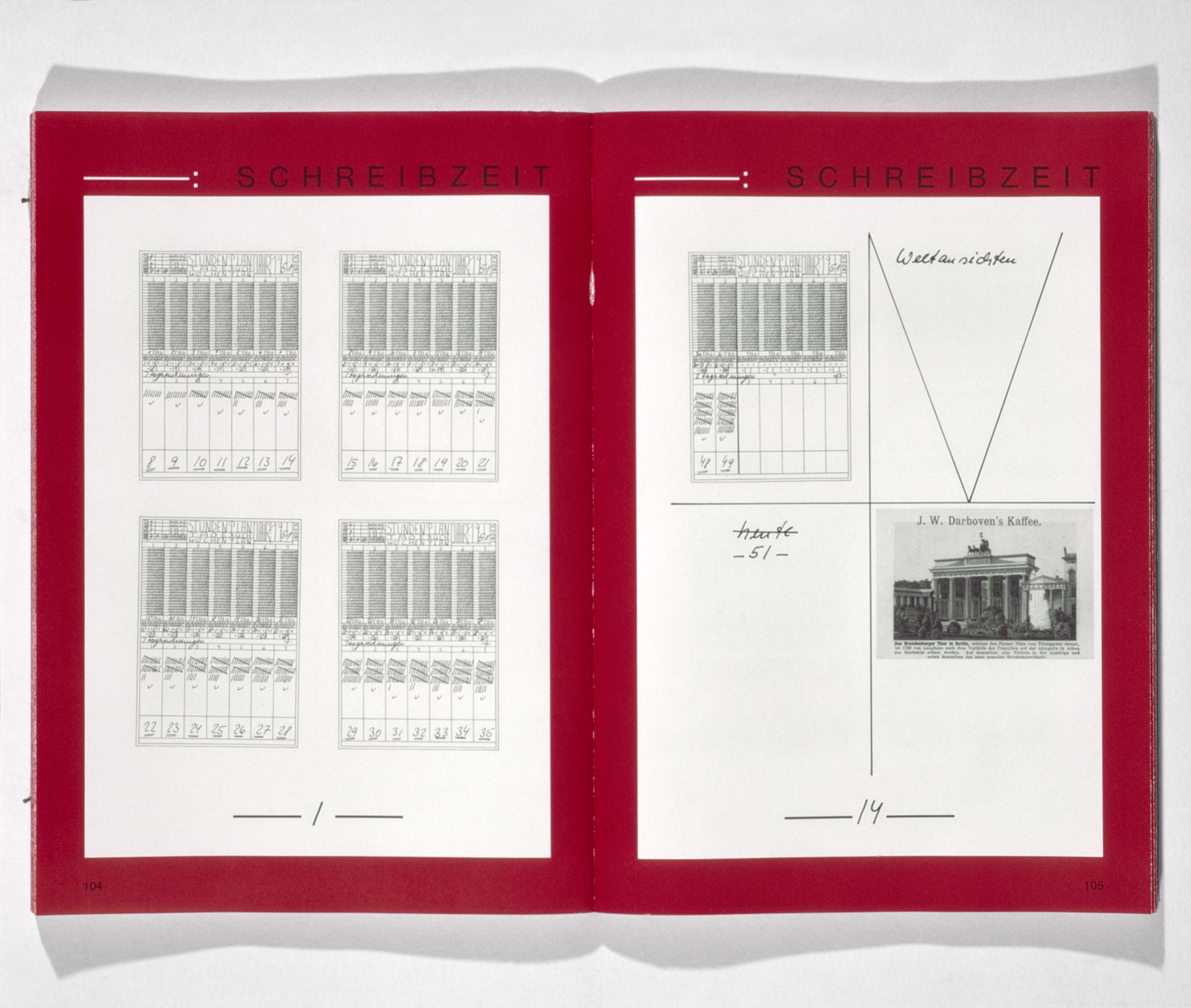 Hanne Darboven – Schreibzeit: Weltansichten, 1982 – Cologne