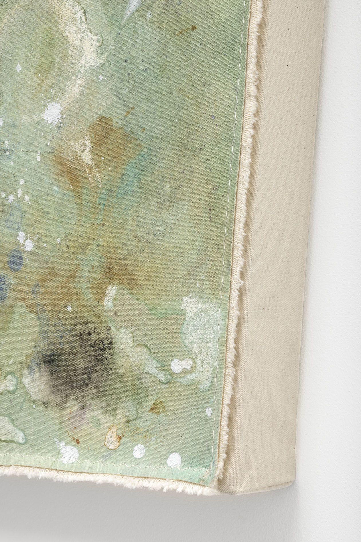 <p><b>Lucy Dodd<br />
</b><i>Dance of the Nereid</i>, 2024<br />
Flower essences of gorse, dandelion, lily of the valley, bluebell and forget-me-not, copper ink, iron oxide, blue and green spirulina, black and green tea, butterfly pea powder, stickyweed, seaweed, avocado, onion skins, hematite, smalt, cochineal, and acrylic pigments<br />
Clockwise from top:<br />
80 × 57 × 35 × 68 cm | 31 1/2 × 22 3/8 × 13 7/8 × 26 3/4 inches</p>