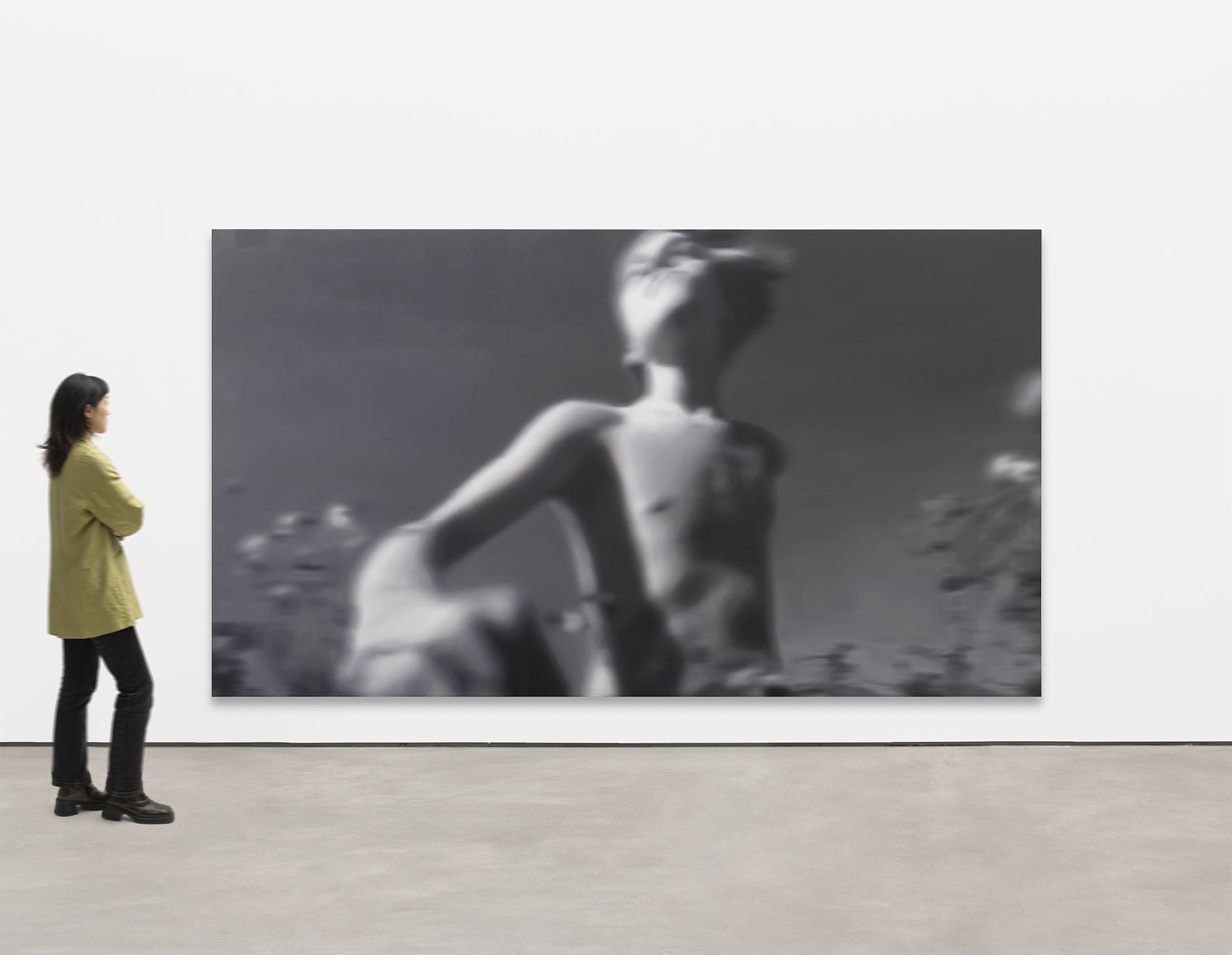 <p><b>Anne Imhof<br />
</b><i>Poppy Runner II</i>, 2025<br />
Oil on canvas<br />
210 × 373.6 cm | 82 3/4 × 147 inches</p>