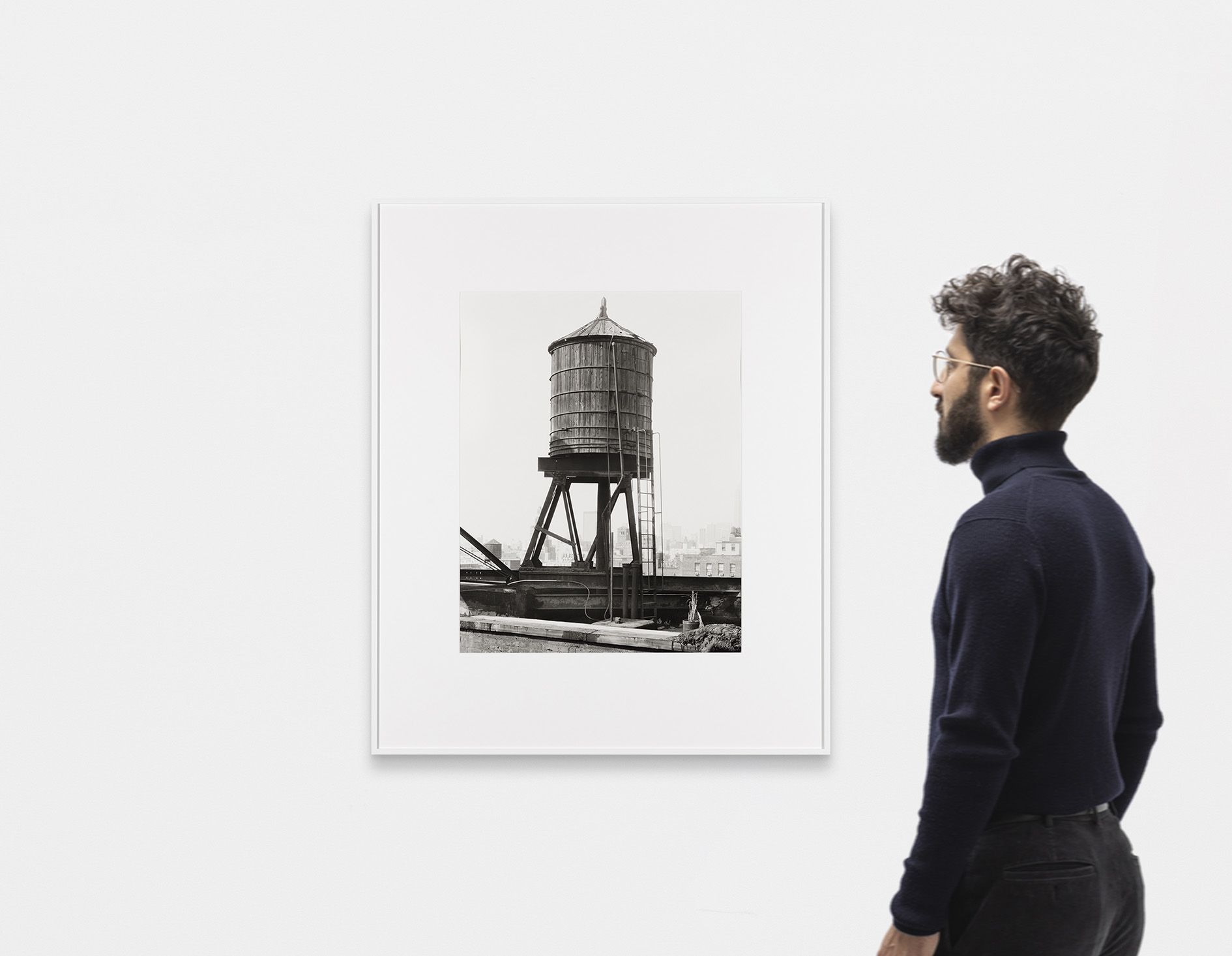 <p><b>Bernd & Hilla Becher<br />
</b><i>Water Tower, Broadway/Houston St., New York City, USA</i>, 1978<br />
Silver gelatin print<br />
60 × 50 cm | 23 5/8 × 19 3/4 inches<br />
91.5 × 75 cm | 36 × 29 1/2 inches (framed)<br />
Edition of 5</p>