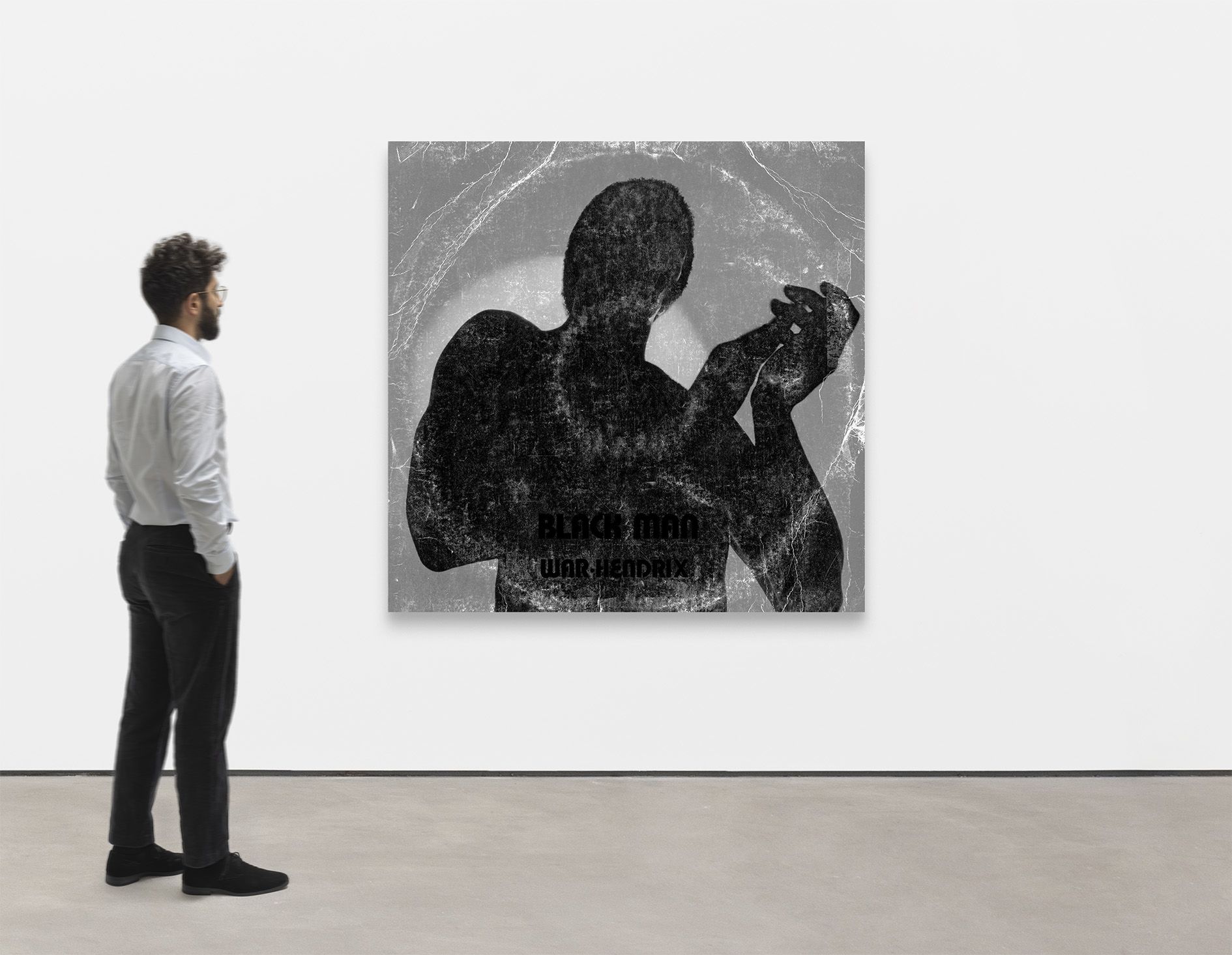 <p><b>Arthur Jafa<br />
</b><i>Black Man</i>, 2025<br />
UV-Print on raw aluminum<br />
149.9 × 148 cm | 59 × 58 1/4 inches</p>