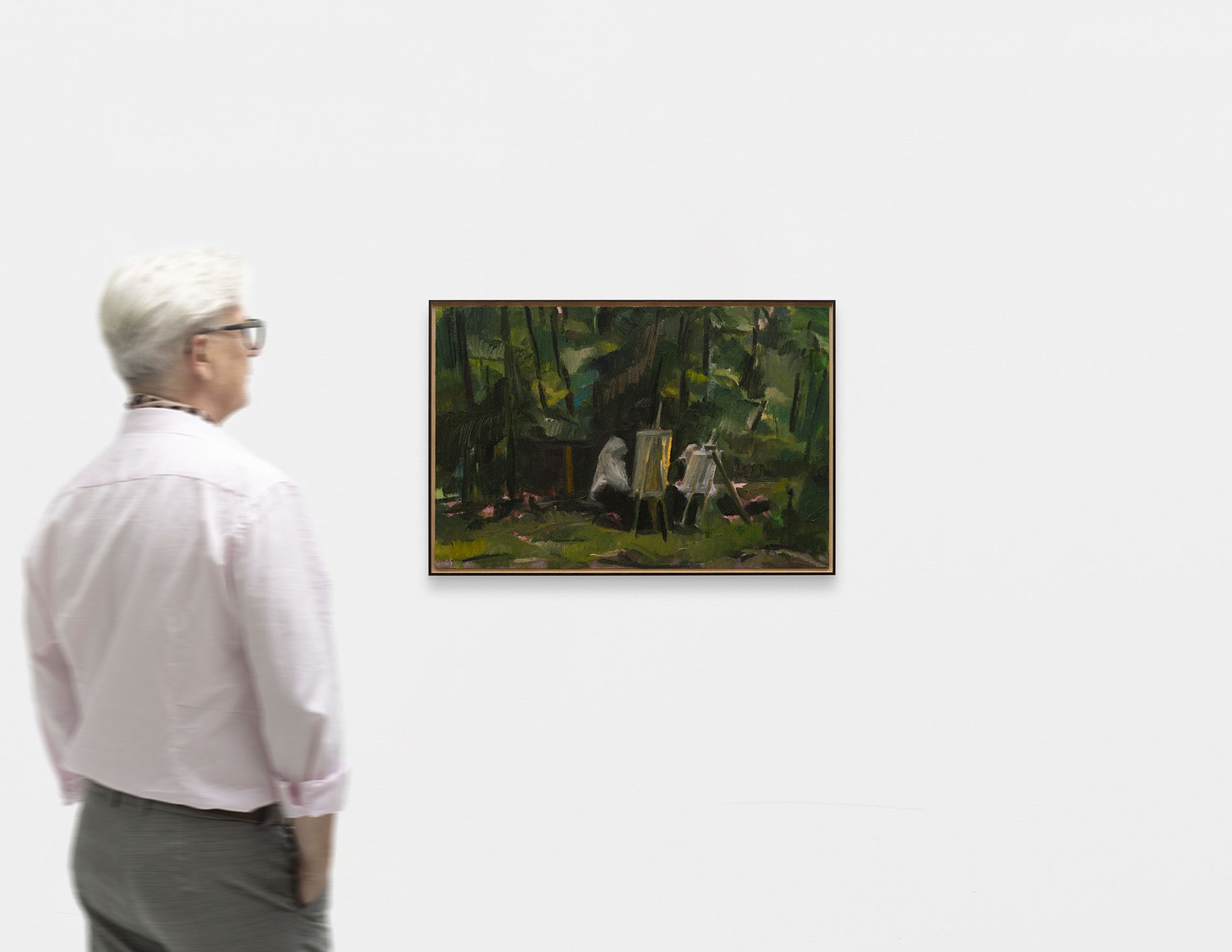 <p><b>David Maljkovic<br />
</b><i>In the Pictorial Code</i>, 2021<br />
Oil on canvas panel<br />
40 × 60 cm | 15 3/4 × 23 5/8 inches<br />
42 × 62 cm | 16 1/2 × 24 3/8 inches (framed)</p>