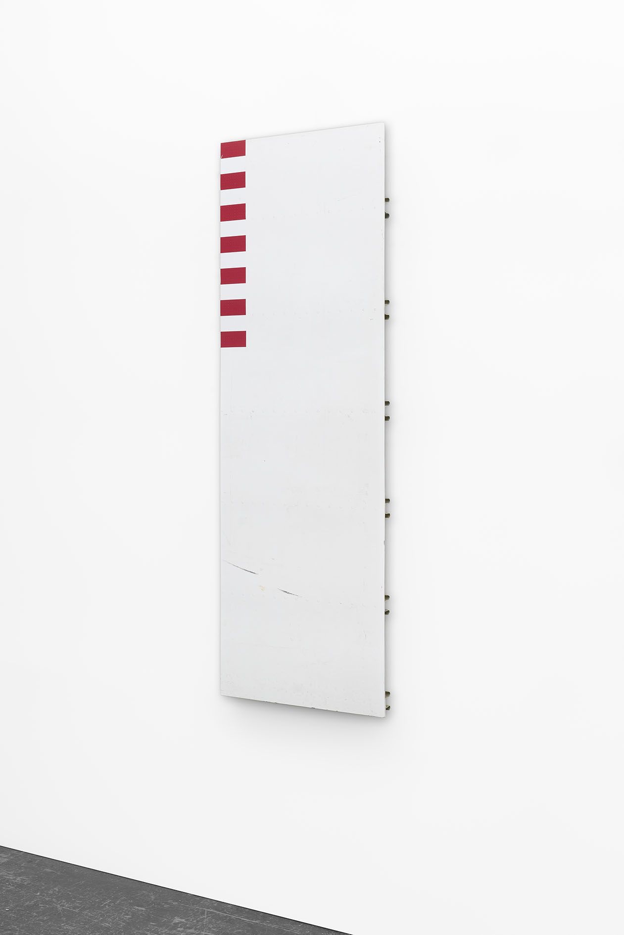 <p><b>Michail Pirgelis<br />
</b><i>Cherry Hill I</i>, 2024<br />
Aluminum, titanium, lacquer<br />
142.5 × 47.5 × 4 cm | 56 × 18 3/4 × 1 5/8 inches</p>