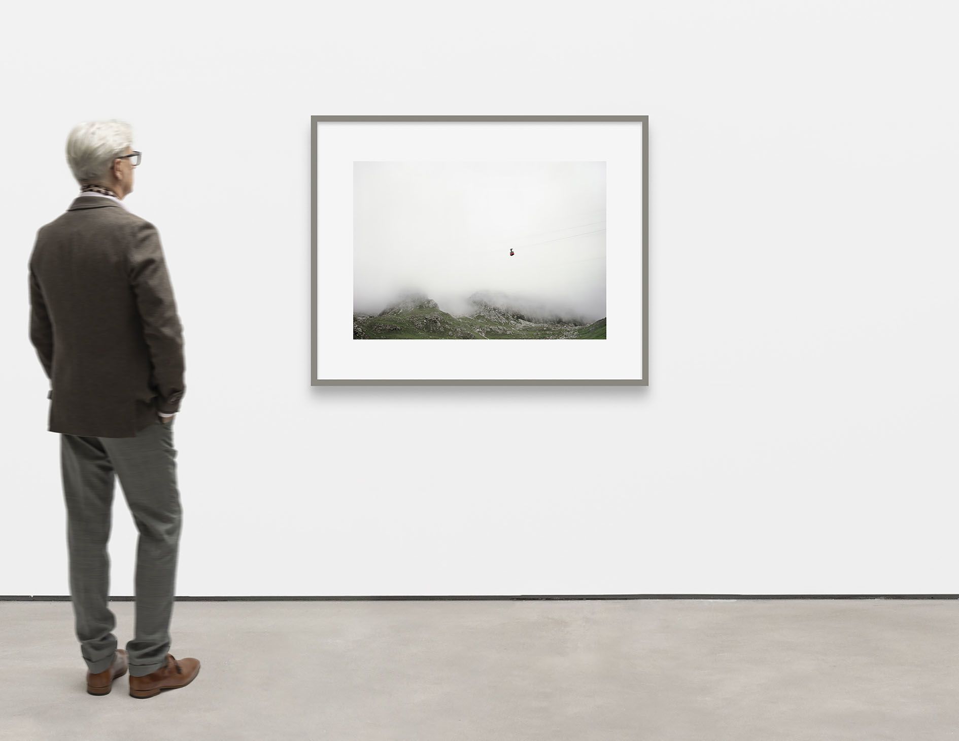 <p><b>Andreas Gursky<br />
</b><i>Dolomiten, Seilbahn II (Dolomites, cable car II)</i>, 1987<br />
C-print<br />
72.5 × 100 cm | 28 1/2 × 39 3/8 inches<br />
107.5 × 134 × 4.8 cm | 42 1/4 × 52 3/4 × 2 inches (framed)<br />
Edition of 6 + 2 AP</p>
