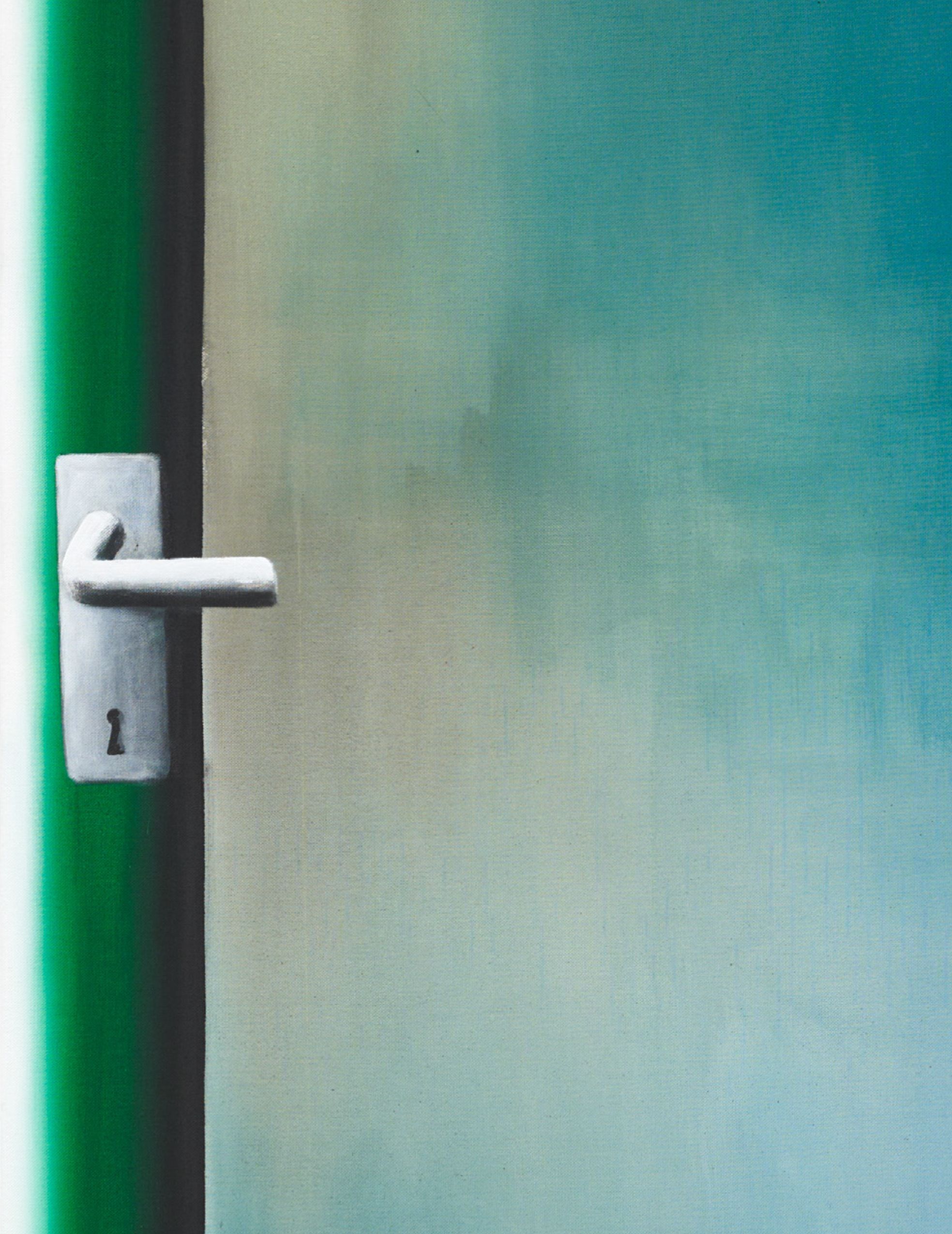 <p><b>Andreas Schulze<br />
</b><i>Untitled (Door in the forest)</i>, 2024<br />
Acrylic on nettle cloth<br />
220 × 100 cm | 86 5/8 × 39 3/8 inches</p>
