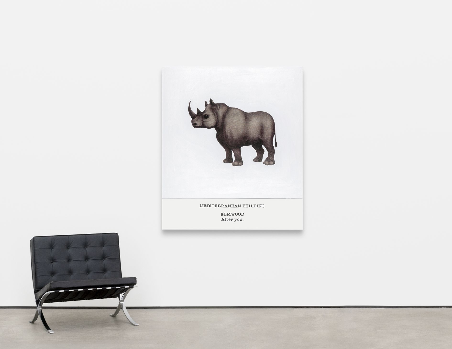 <p><b>John Baldessari<br />
</b><i>MEDITERRANEAN BUILDING ELMWOOD After you.</i>, 2017<br />
Inkjet print and acrylic paint on canvas<br />
158.8 &times; 137.2 &times; 3.8 cm | 62 1/2 &times; 54 &times; 1 1/2 inches</p>
