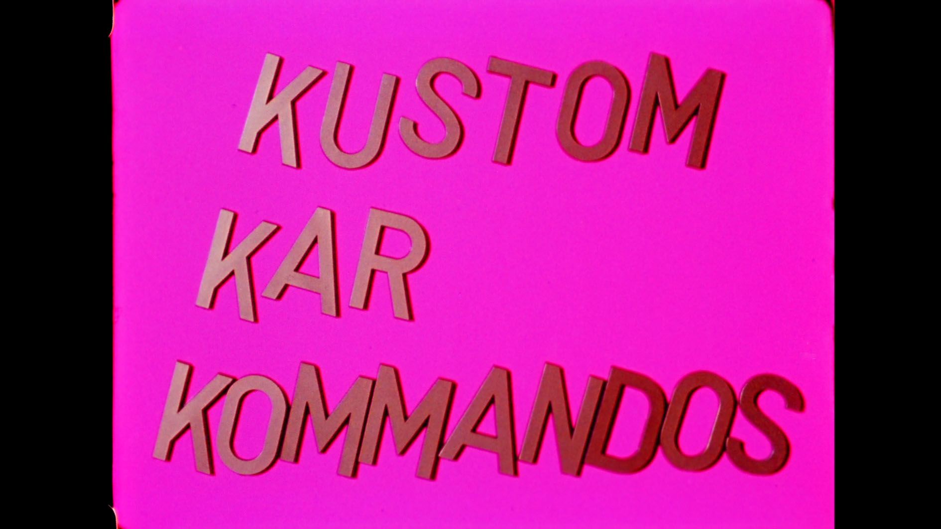 <p><b>Kenneth Anger<br />
</b><i>Kustom Kar Kommandos</i>, 1965<br />
16mm film, color<br />
3 min<br />
Edition of 5 + 1 AP</p>
