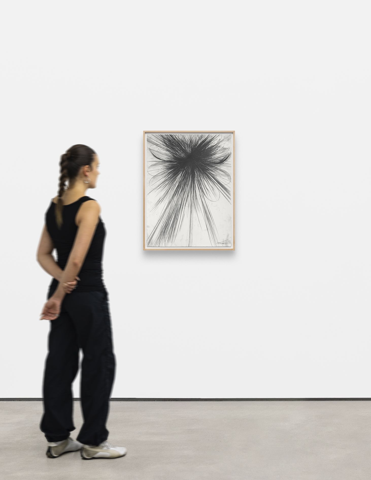 <p><b>Sterling Ruby<br />
</b><i>HENBANE (9100)</i>, 2025<br />
Graphite on paper<br />
76.2 &times; 57.1 cm | 30 &times; 22 1/2 inches<br />
81.9 &times; 63.2 &times; 3.8 cm | 32 1/4 &times; 24 7/8 &times; 1 1/2 inches (framed)</p>
