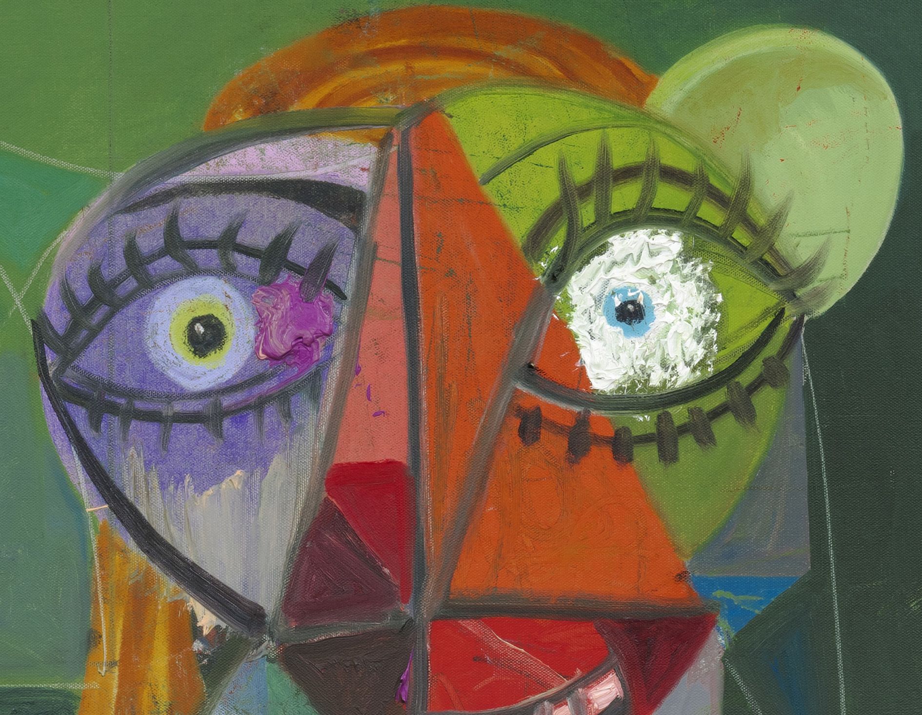<p><b>George Condo<br />
</b><i>Beverly Hills Abstraction</i>, 2024<br />
Oil and crayon on canvas<br />
121.9 &times; 91.4 cm | 48 &times; 36 inches</p>
