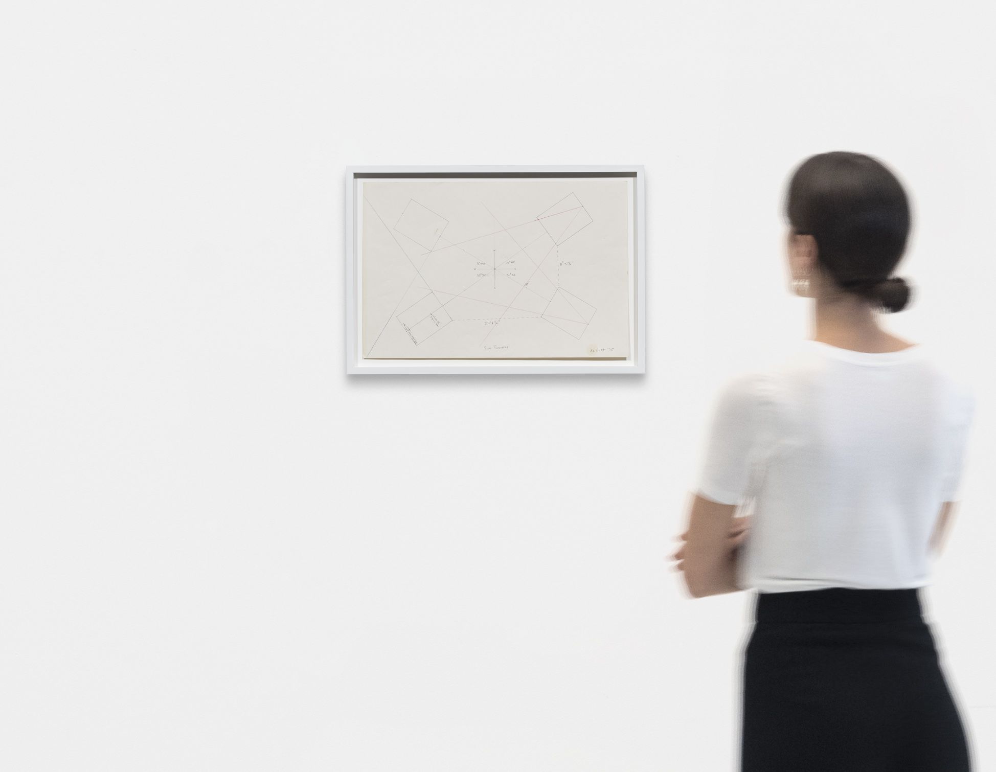 <p><b>Nancy Holt<br />
</b><i>Sun Tunnels</i>, 1975<br />
Graphite pencil and colored pencil on paper<br />
30.5 &times; 45.7 cm | 12 &times; 18 inches<br />
35.9 &times; 51.1 &times; 3.8 cm | 14 1/8 &times; 20 1/8 &times; 1 1/2 inches (framed)</p>
