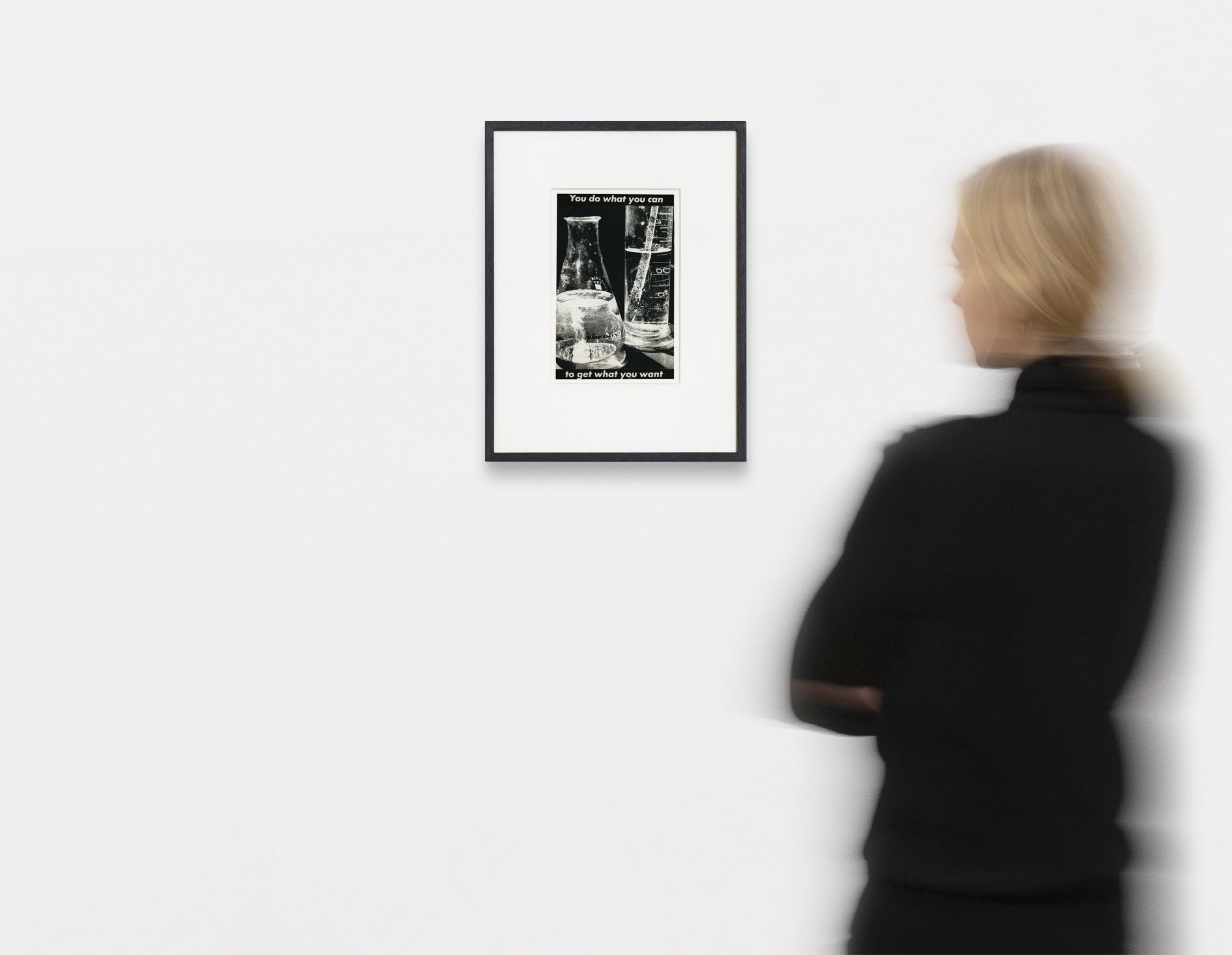 <p><b>Barbara Kruger<br />
</b><i>Untitled (You do what you can to get what you want)</i>, 1984<br />
Photograph and type on paper<br />
22.7 &times; 14.4 cm | 9 &times; 5 3/4 inches<br />
41.5 &times; 32 cm | 16 3/8 &times; 12 5/8 inches (framed)</p>
