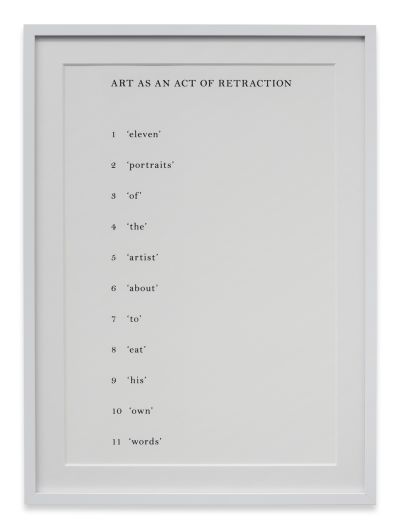 Keith Arnatt – Absence of the Artist – London