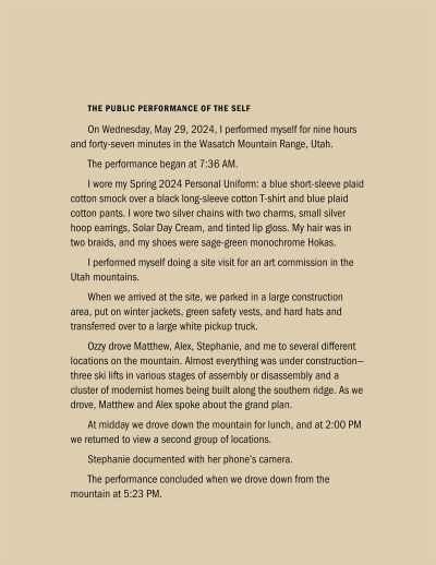 Andrea Zittel – Public Performance of the Self – Berlin