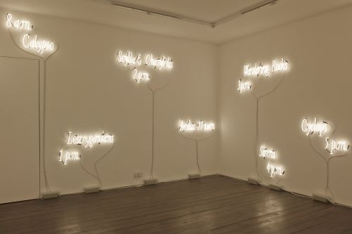Joseph Kosuth – Amnesia: various, luminous, fixed. – London