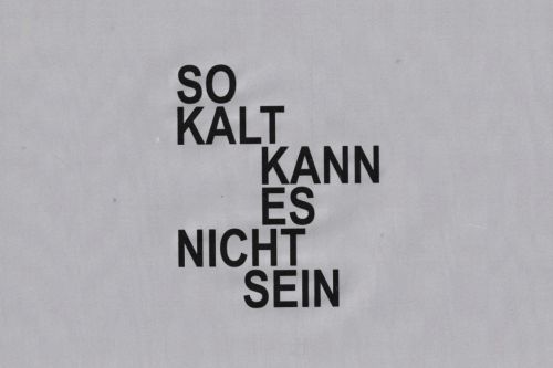 David Ostrowski – So kalt kann es nicht sein/It can’t be that cold – Berlin