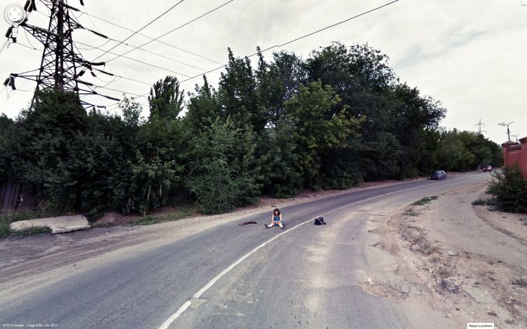 Jon Rafman
Unknown Road, Volgograd, Volgograd Oblast, Russia, 2013
Archival pigment print
101.6 × 162.5 cm
40 × 64 inches