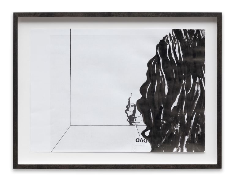 Mathew Hale / Eddie Ruscha
More Dad, 2020
Ink and laser-copy toner on paper
21 &times; 29.7 cm
8 1/4 &times; 11 3/4 inches