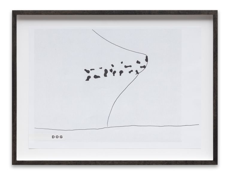 Mathew Hale / Eddie Ruscha
More Dog, 2020
Ink and laser-copy toner on paper
21 &times; 29.7 cm
8 1/4 &times; 11 3/4 inches