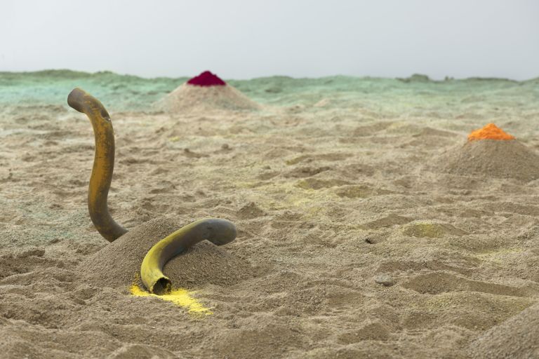 Senga Nengudi
Sandmining B, 2020 (detail)